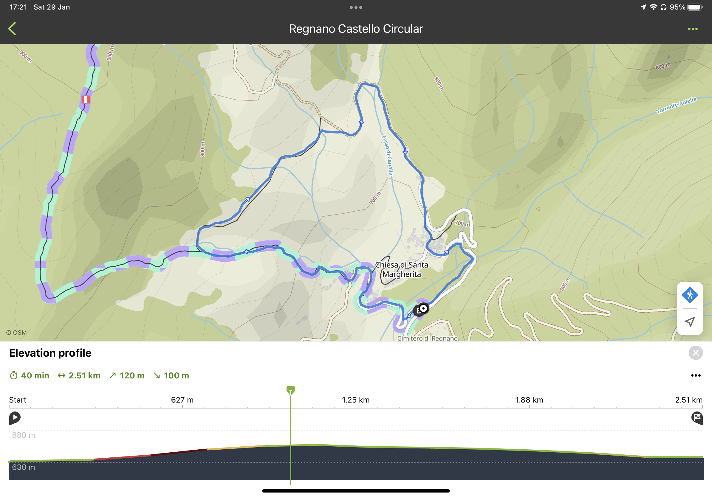 Regno Castello Circular — short walk